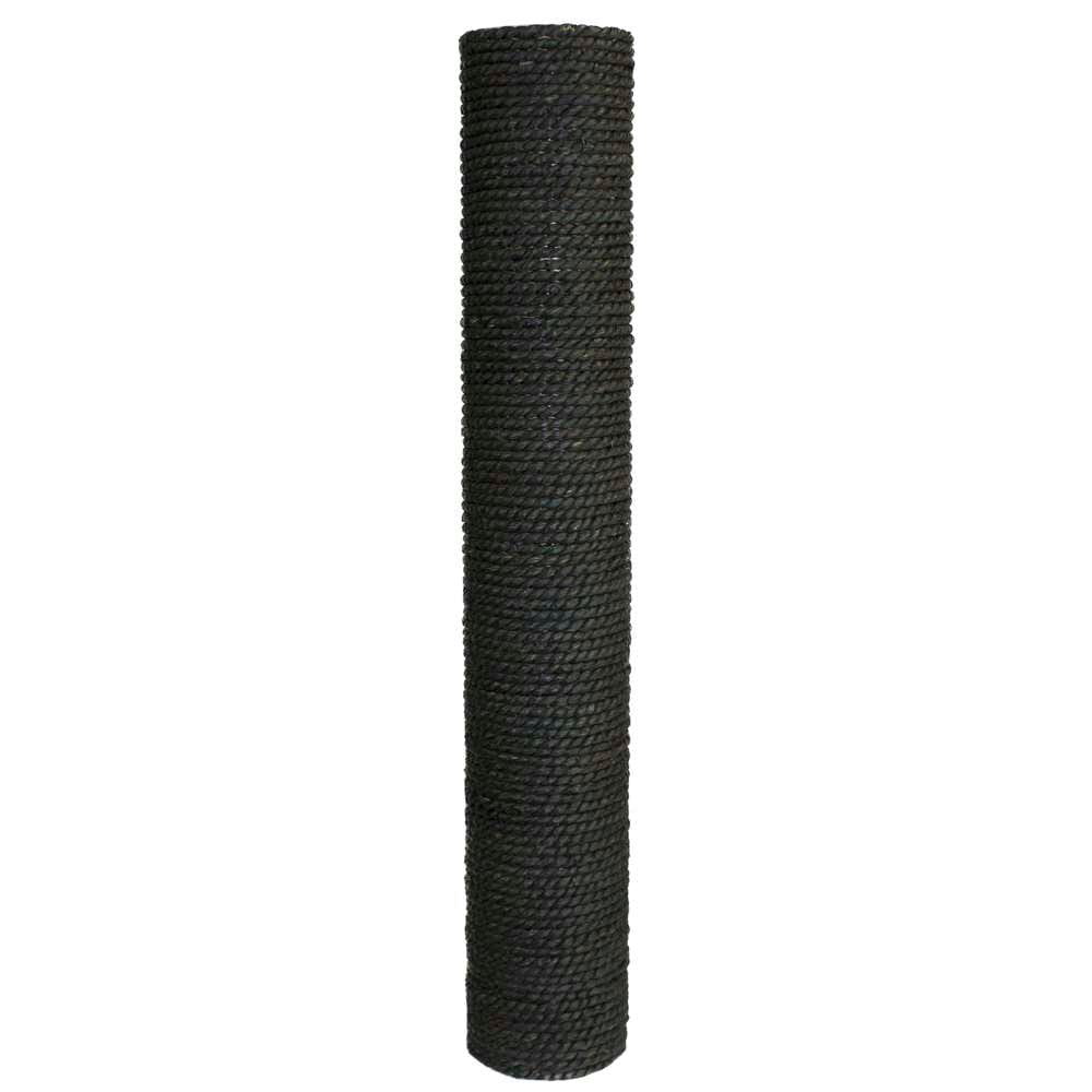 Kratzsäule aus Seegras 8 x 50 cm, schwarz