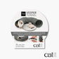 Verpackung des "Catit Vesper Tunnel", grau.