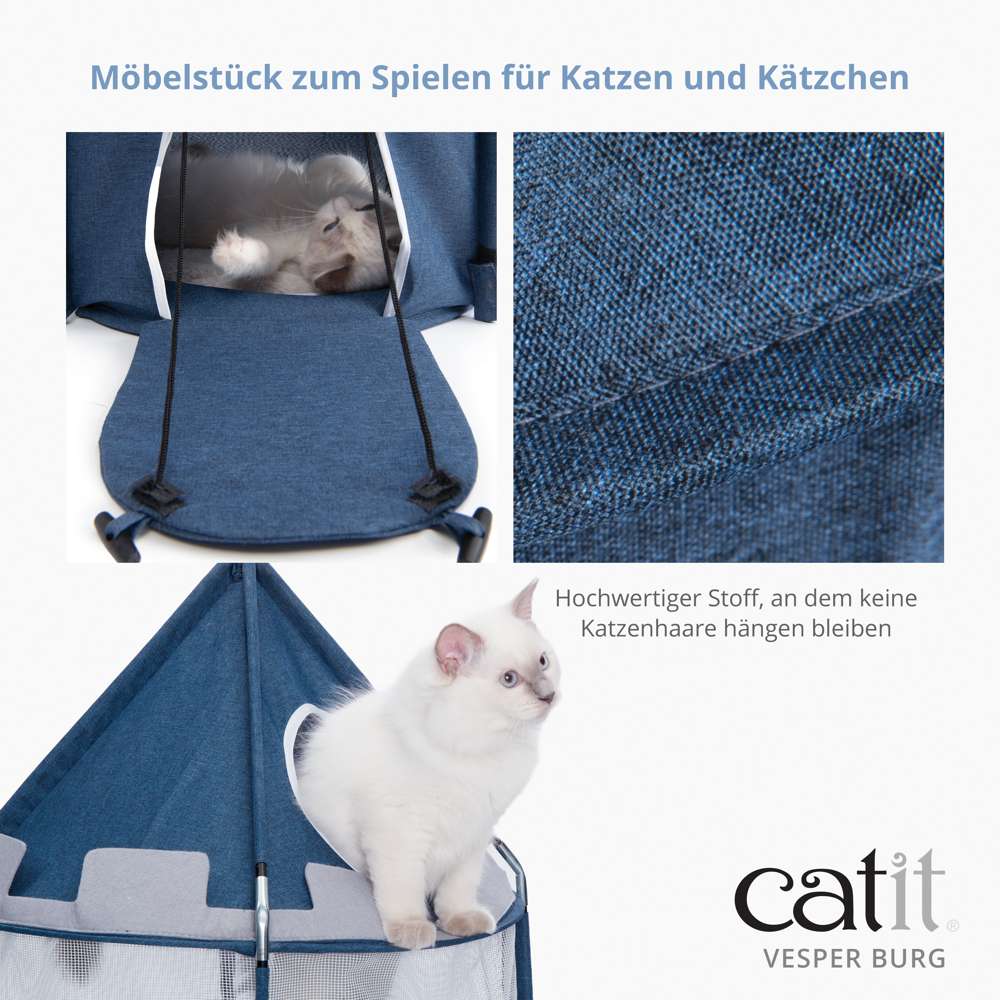 Hochwertiger Stoff, an dem keine Katzenhaare hängen bleiben.