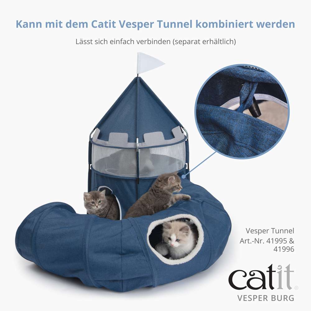 Kann mit dem Catit Vesper Tunnel (41995 41996) verbunden werden. 