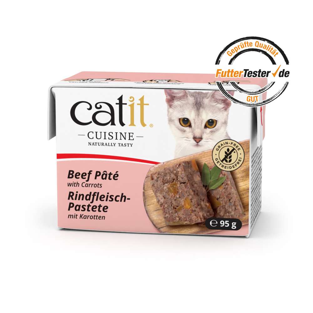 Verpackung der Sorte "Catit Cuisine Pastete: Rind"