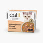 Verpackung von "Catit Cuisine Eintopf, 95 g", Geschmackssorte: "Hühnerfleisch mit Kürbis"