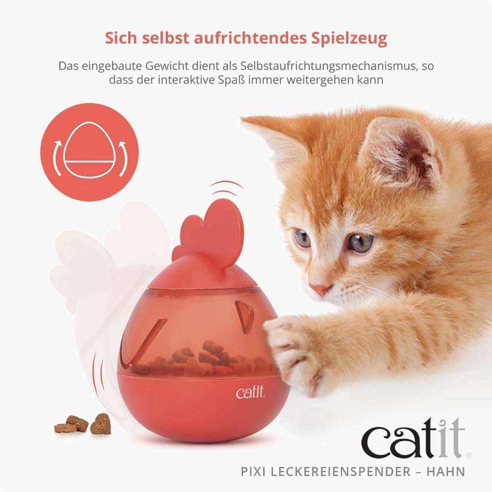Das eingebaute Gewicht dient als Selbstaufrichtungsmechanismus, so dass der interaktive Spaß immer weitergehen kann.