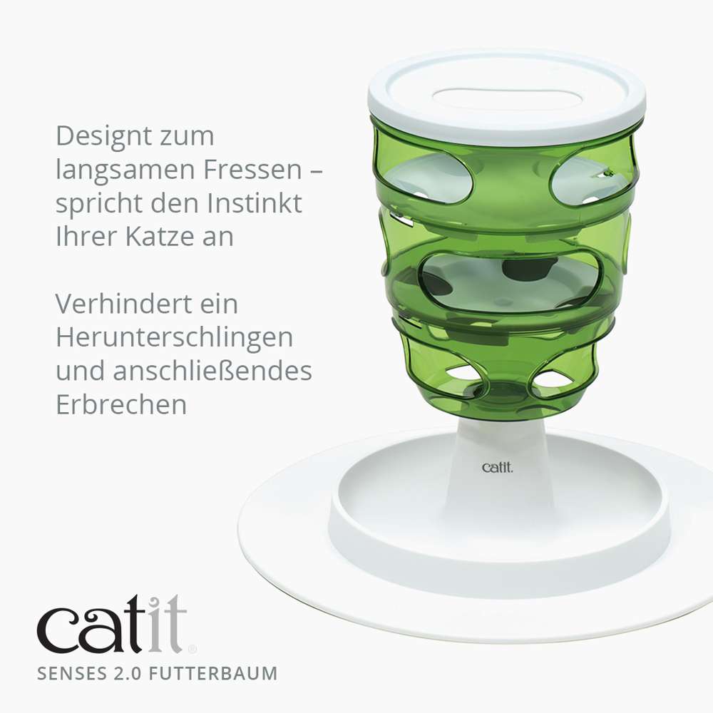 Designt zum langsamen Fressen und spricht den Instinkt Ihrer Katze an. Verhindert ein Herunterschlingen und anschließendes Erbrechen.