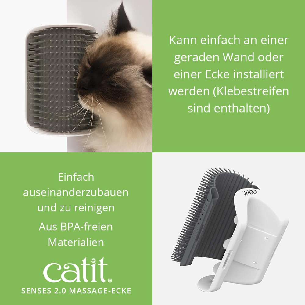Kann einfach an einer geraden Wand oder einer Ecke mit Klebestreifen installiert werden. 