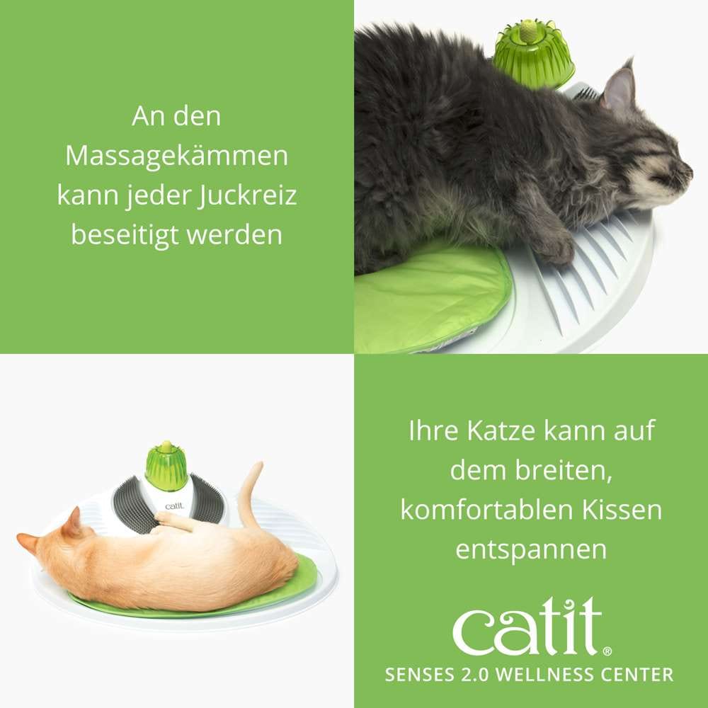An den Massagekämmen kann jeder Juckreiz beseitigt werden.