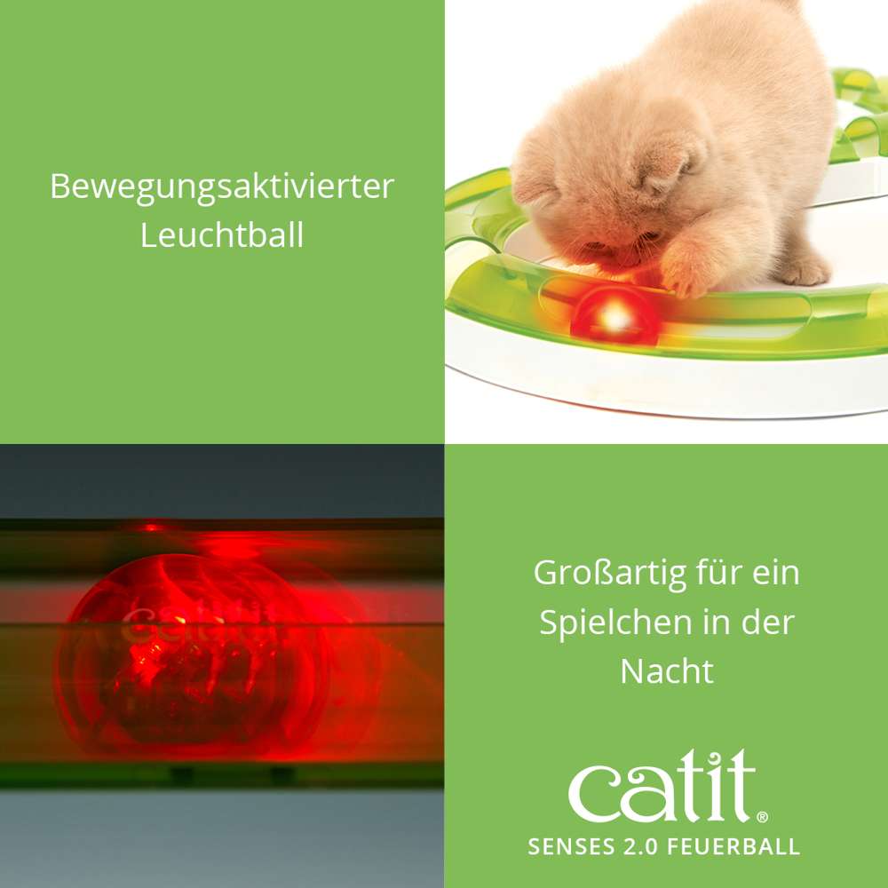 Bewegungsaktivierter Leuchtball. Großartig für ein Spielchen in der Nacht.