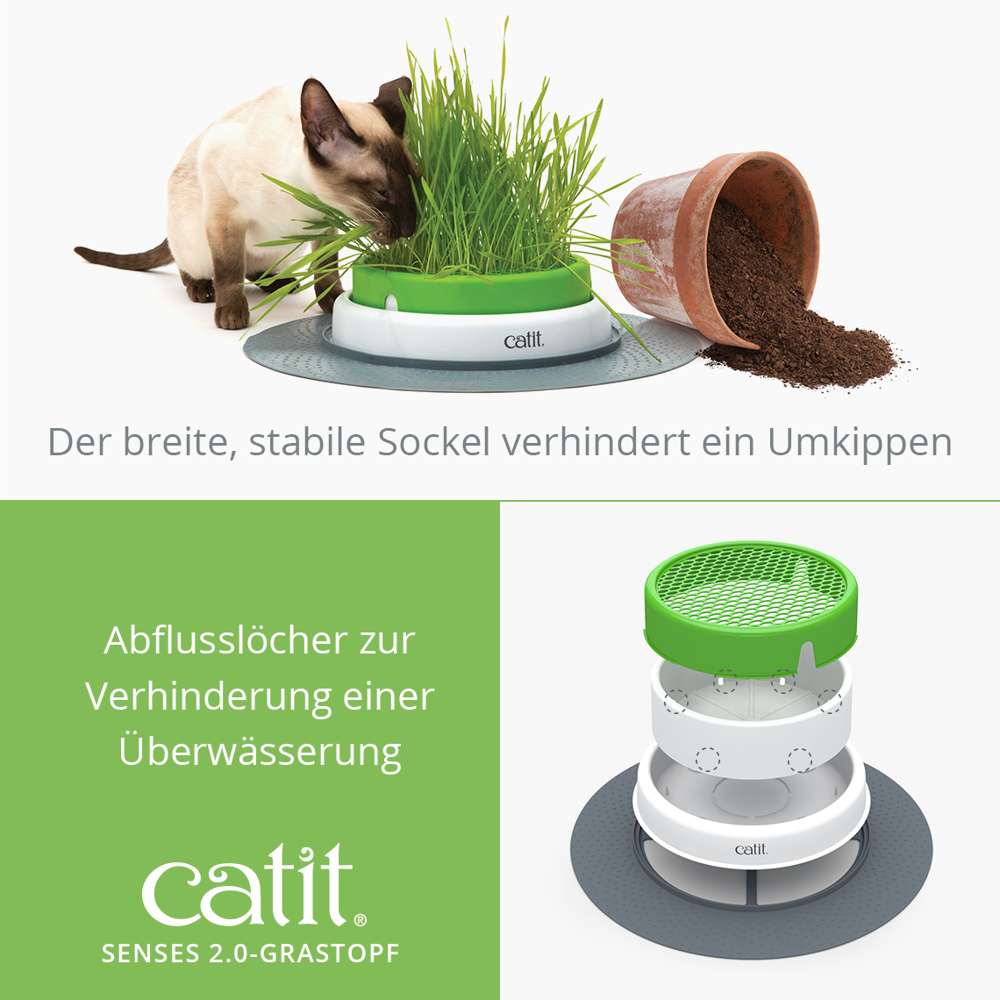 Abflusslöcher zur Verhinderung einer Überwässerung.