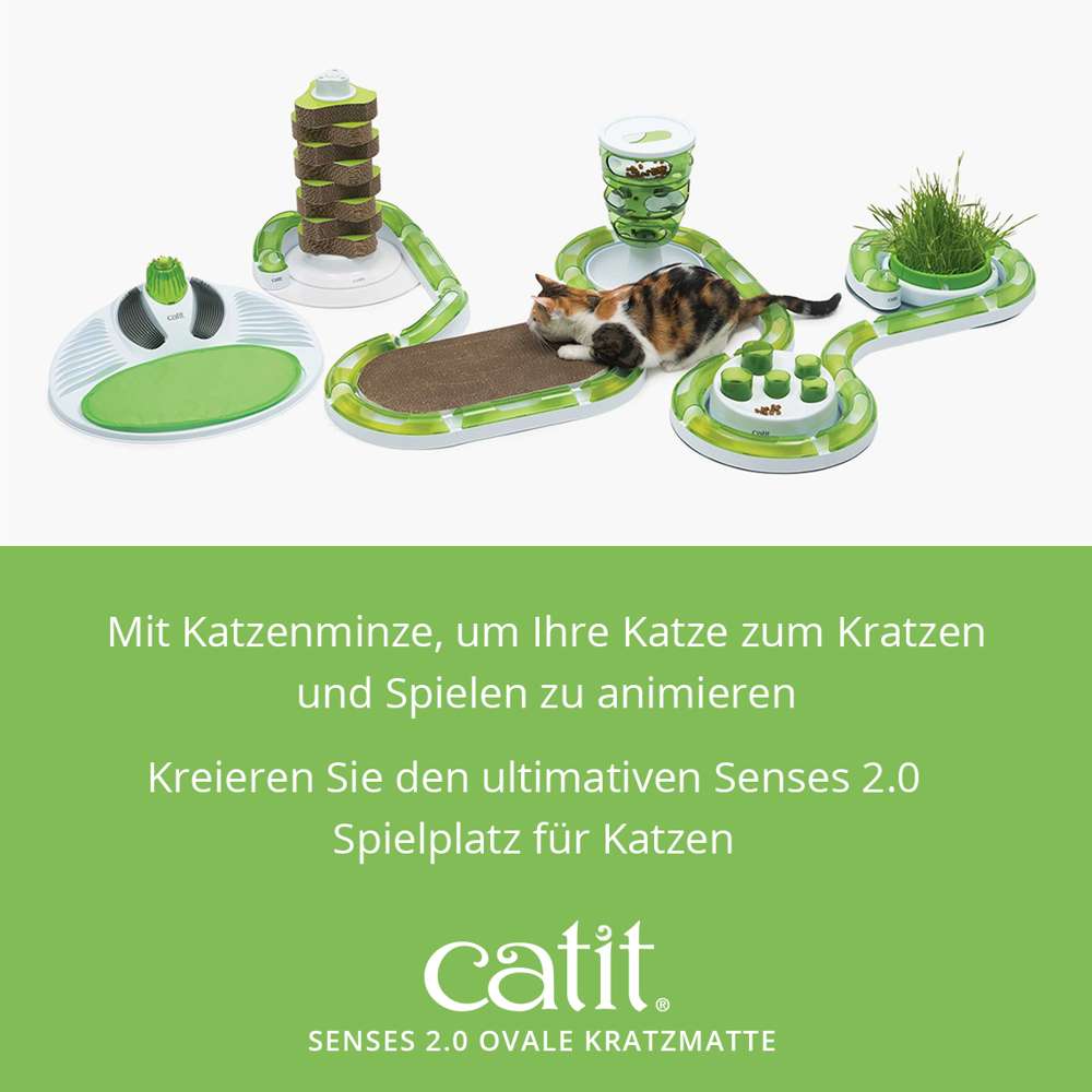 Mit Katzenminze, um deine Katze zum Kratzen und Spielen zu animieren. Kreiere den ultimativen Catit Senses 2.0 Spielplatz für Katzen.