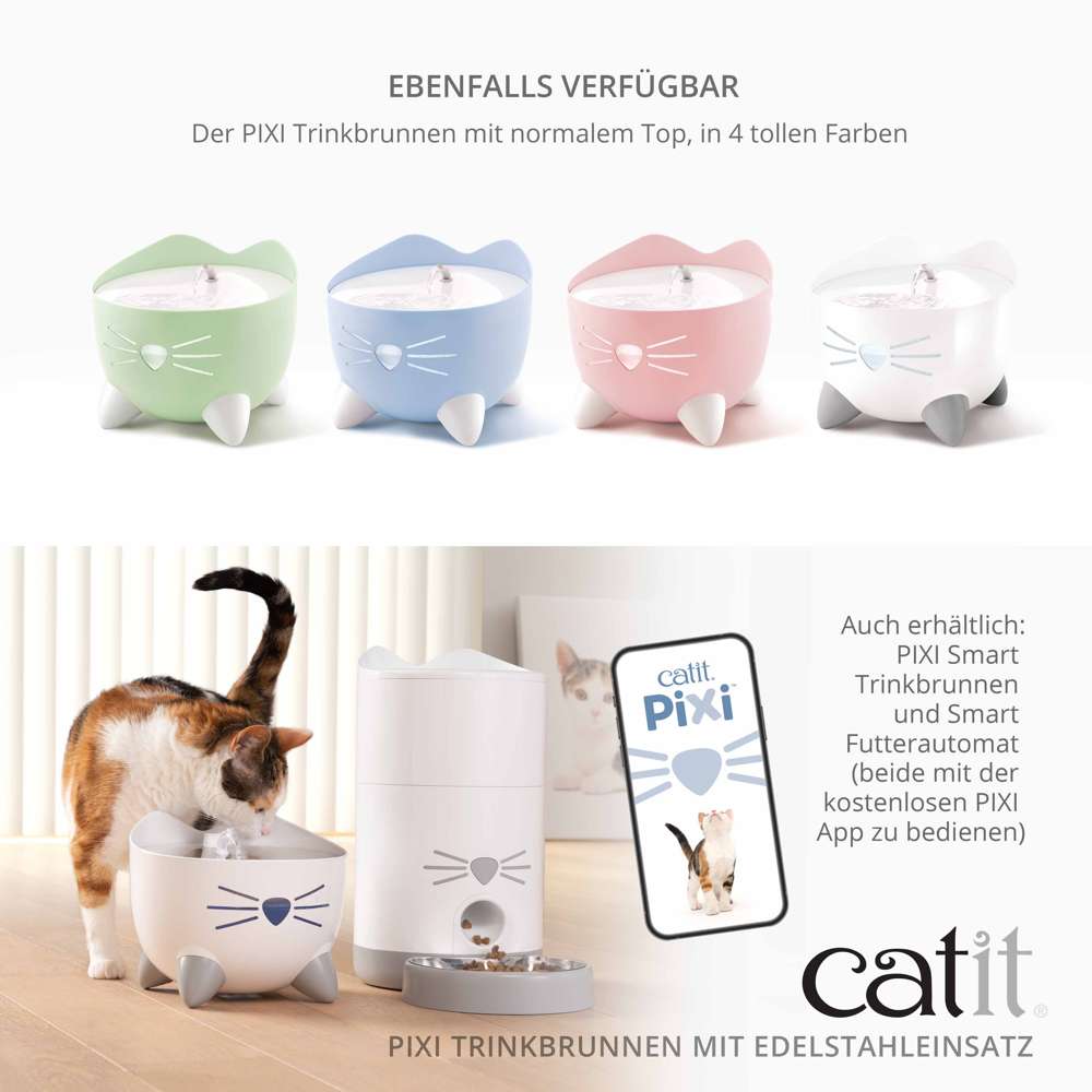 Mit der kostenlosen PIXI-App bedienbar.