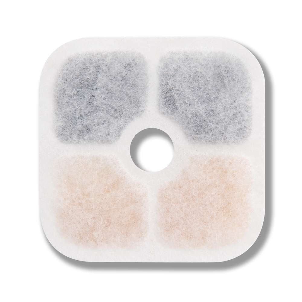 Ausgepackter Catit PIXI Filter für Katzentrinkbrunnen