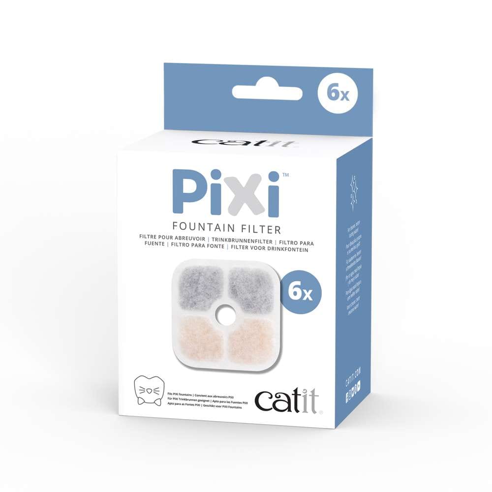 Verpackung des "Catit PIXI Filter für Katzentrinkbrunnen", 6er-Packs