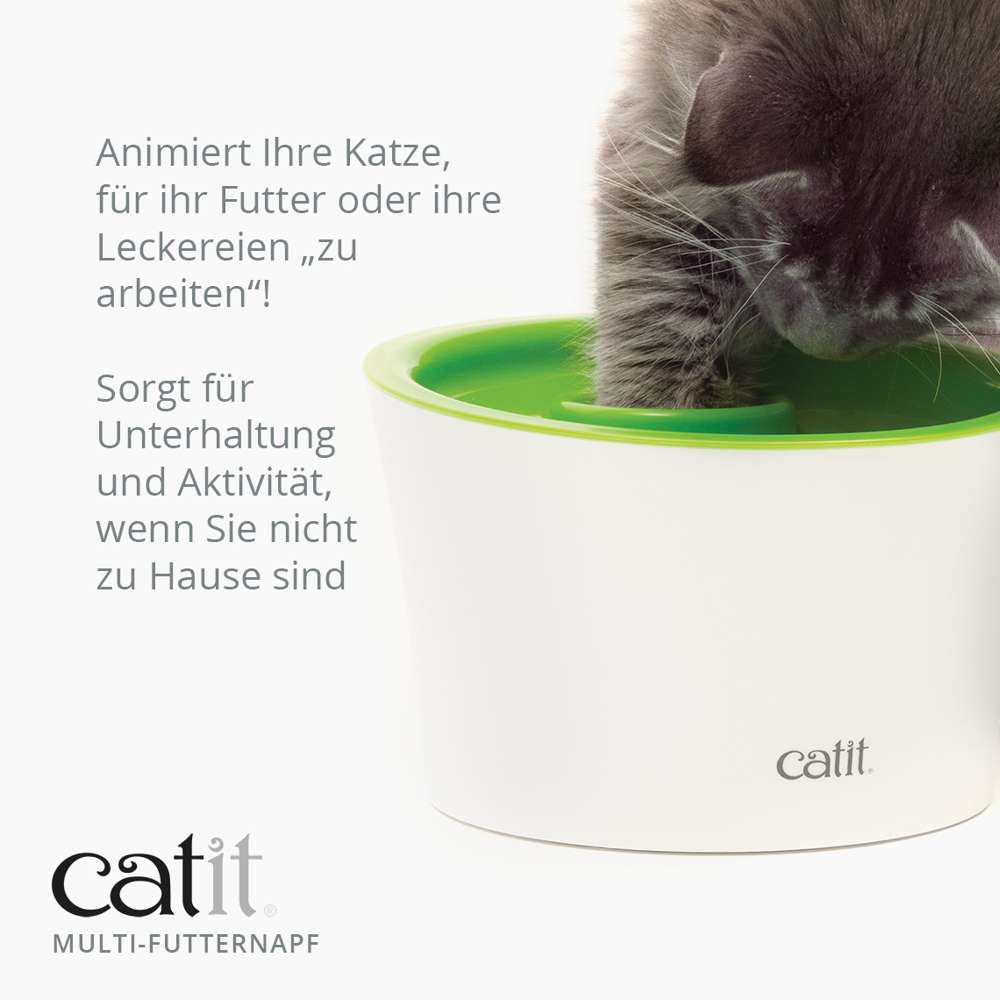 Animiert deine Katze, für ihr Futter oder ihre Leckereien zu "arbeiten"! Sorgt für Unterhaltung und Aktivität, wenn du nicht zu Hause bist.