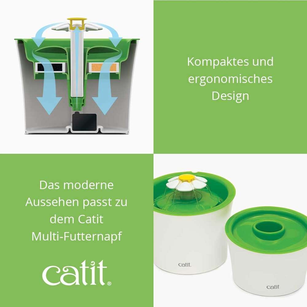 Kompaktes und ergonomisches Design. Das moderne Aussehen passt zu dem Catit Multi-Futternapf.