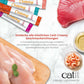 Überblick über die verschiedenen Geschmacksrichtungen der Leckerlis von "Catit Creamy".