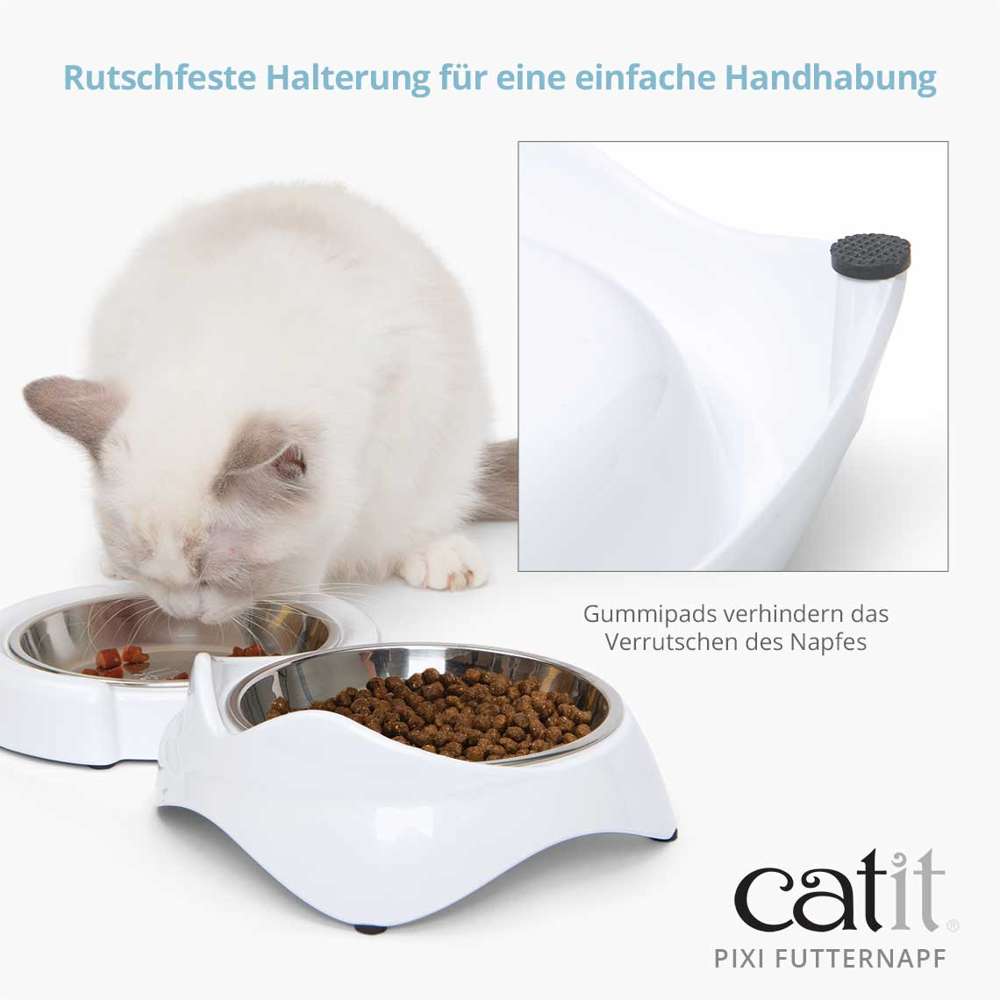 Rutschfeste Halterung für eine einfache Handhabung dank Gummipads.