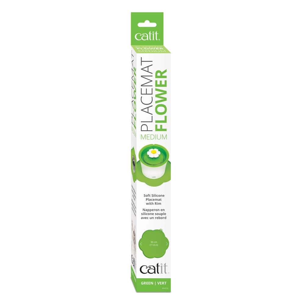 Verpackung der grünen "Catit Unterlegmatte BLUME".