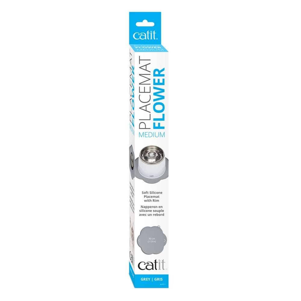 Verpackung der grauen "Catit Unterlegmatte BLUME".
