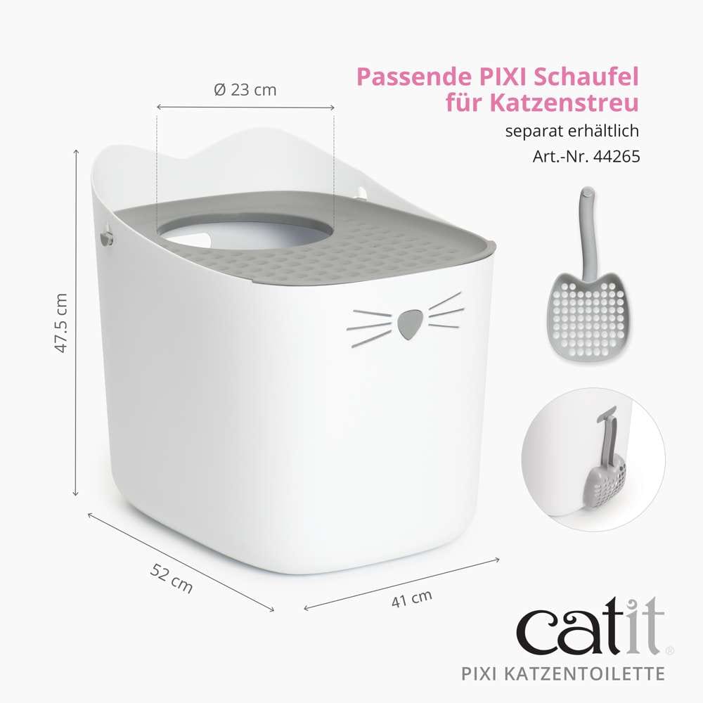 Passende Schaufel von PIXI. Breite: 41 cm, Höhe: 47,5 cm, Tiefe: 52 cm. Durchmesser des Eingangslochs: 23 cm.
