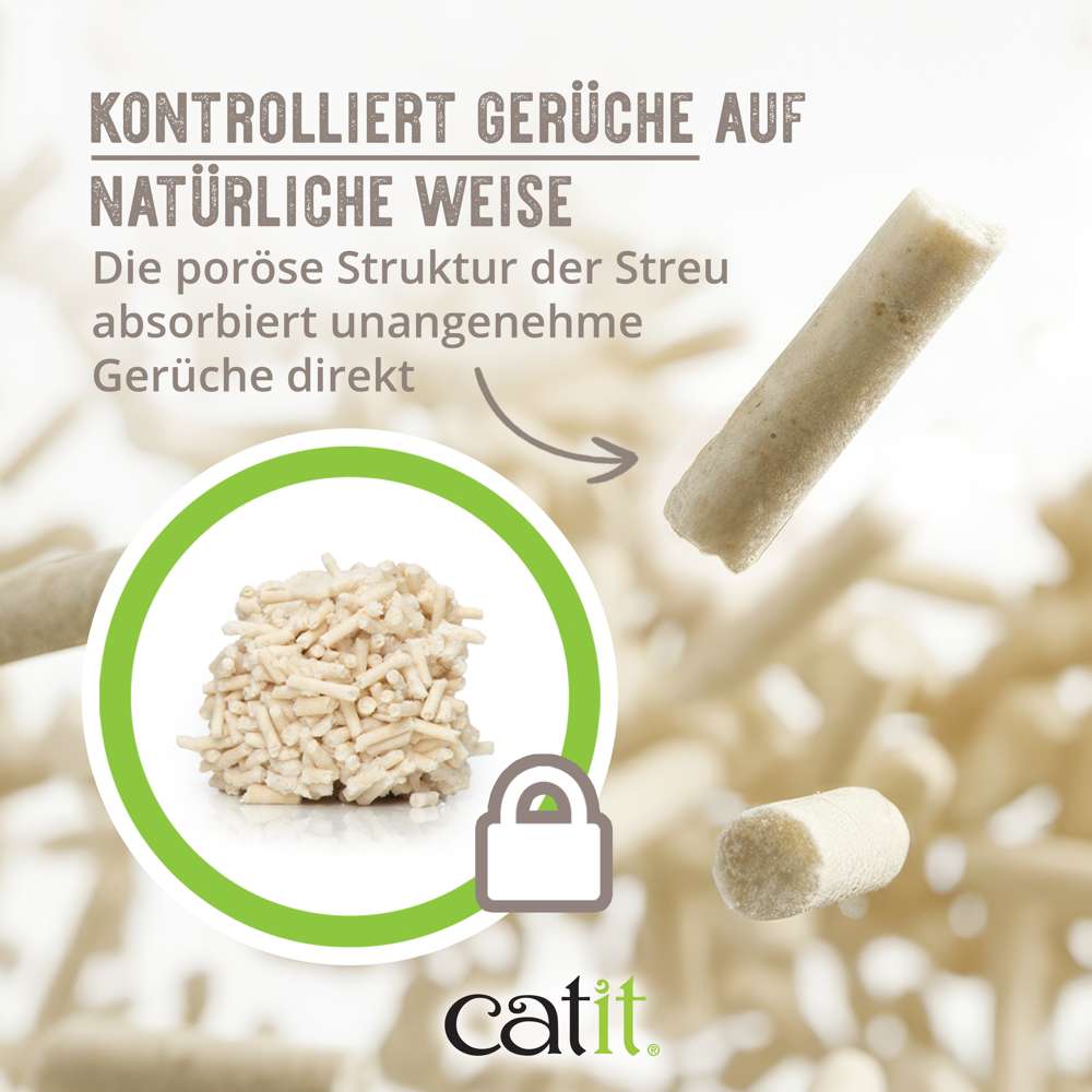 Catit Go Natural! Klumpendes Katzenstreu aus Erbsenhülsen