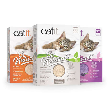 Catit Go Natural! Klumpendes Katzenstreu aus Erbsenhülsen