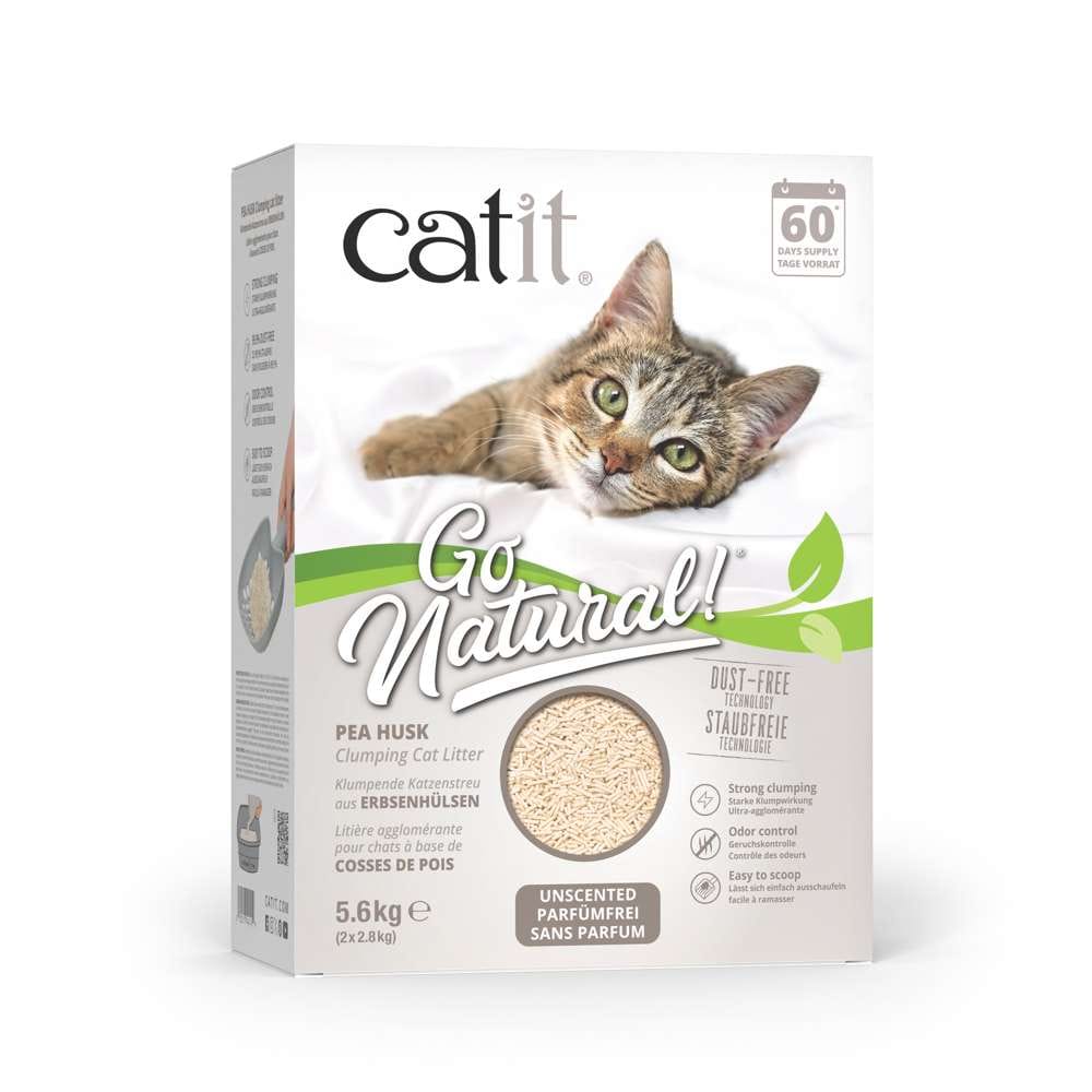 Catit Go Natural! Klumpendes Katzenstreu aus Erbsenhülsen