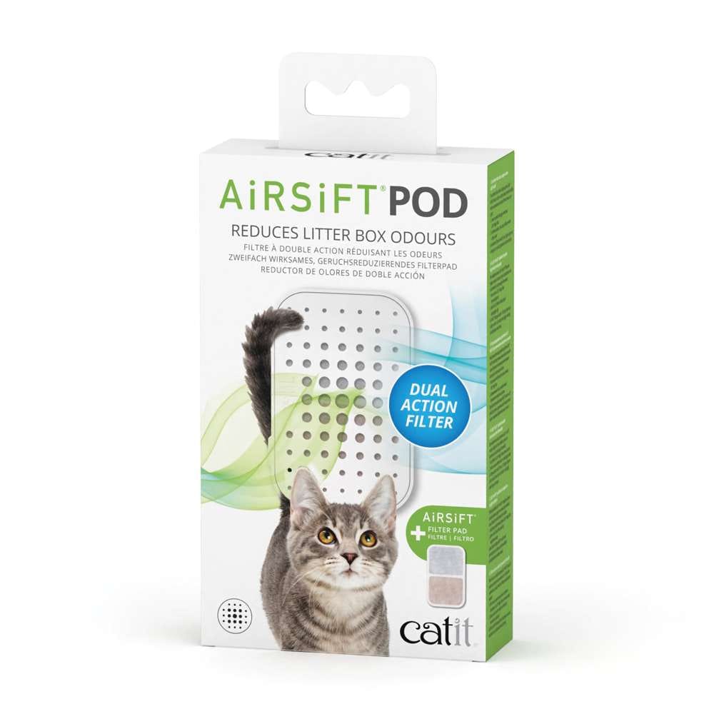 Verpackung des "Catit Airsift Pod"