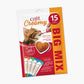 Verpackung der "Catit Creamy – Großpackung, 15er-Pack", Geschmacksrichtung: Big Mix, alle anderen zusammen.