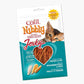 Verpackung von "Catit Nibbly Jerky" der Sorte "Huhn & Fisch"