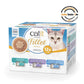 Verpackung des 12er-Packs vom Catit Cuisine Fillet, Thunfisch. Geprüfte Qualität von futtertester.de: GUT+