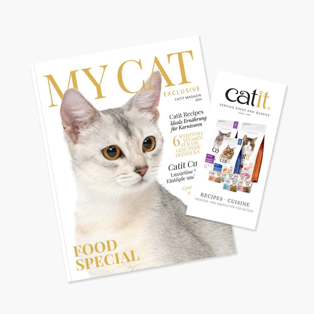 Eine Zeitschrift "My Cat" ist in der "Catit Testbox" enthalten.