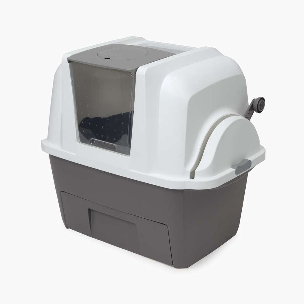 Zusammengebaute Katzentoilette Catit Smartsift