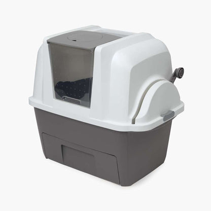 Zusammengebaute Katzentoilette Catit Smartsift