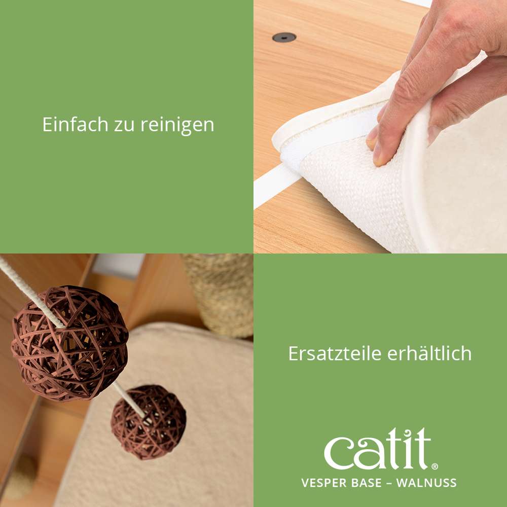 Einfach zu reinigen. Ersatzteile erhältlich.