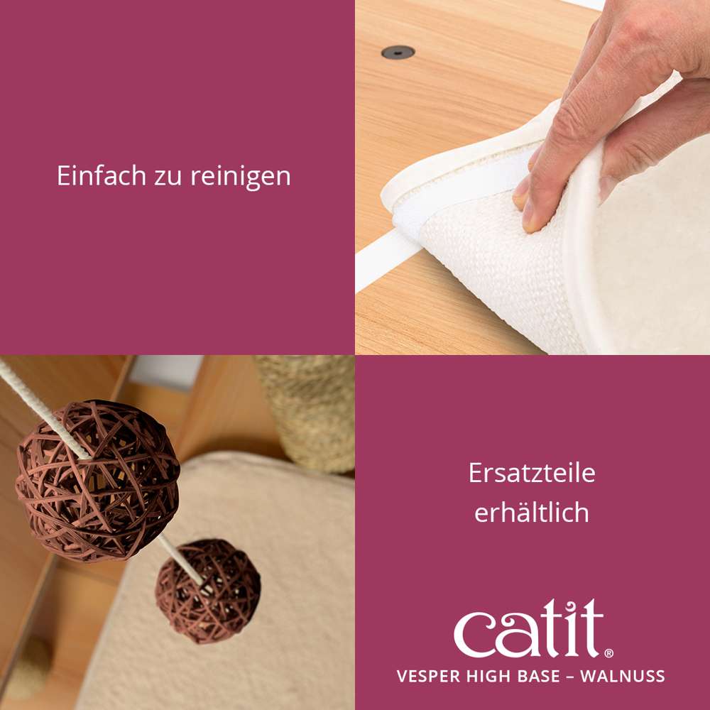 Einfach zu reinigen. Ersatzteile erhältlich.