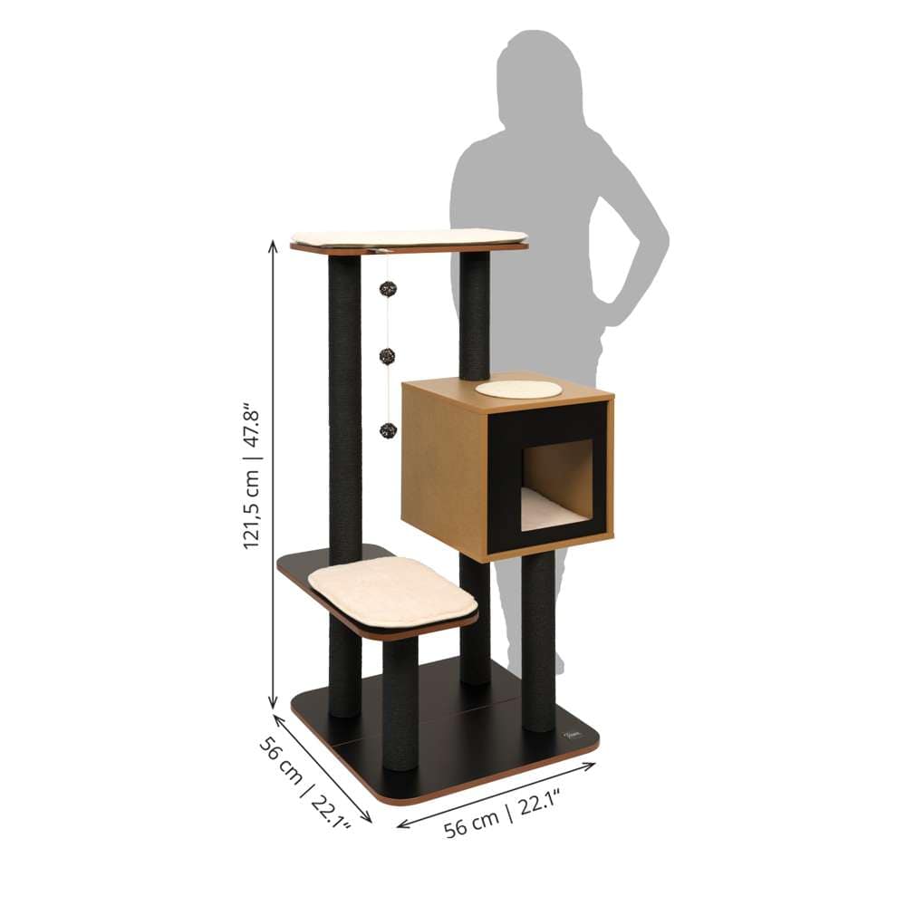 Höhe: 121,5 cm. Breite: 56 cm. Tiefe: 56 cm.